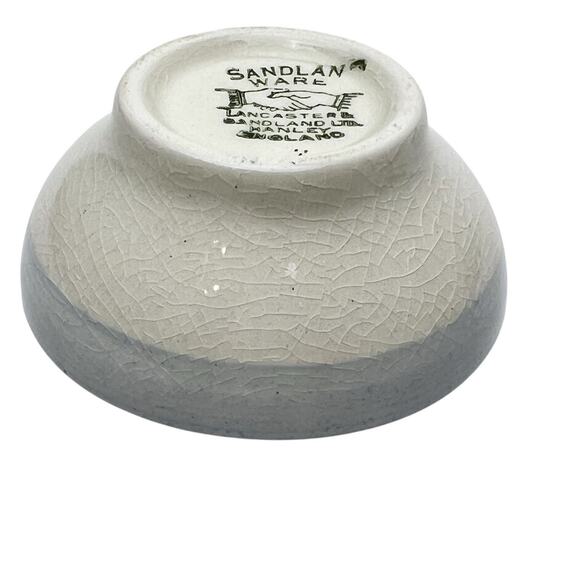 Vintage Mini Creamer And Bowl Lancaster Sandland Pink Flowers Hanley England - Picture 15 of 16